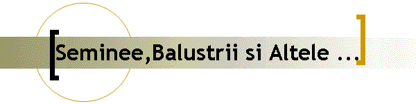 Seminee,Balustrii si Altele ...